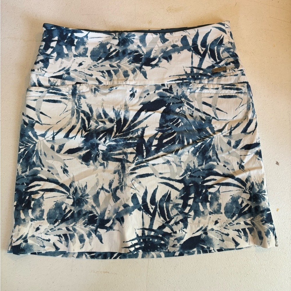 SC&CO Women's Comfortable Stretch Double Wraparound Skort Variety Blue Floral